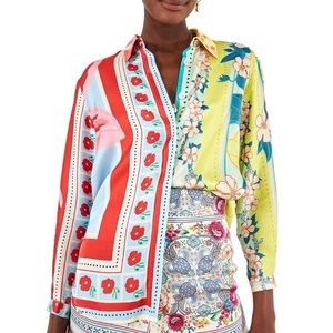 Farm Rio Patchwork Shirt - S